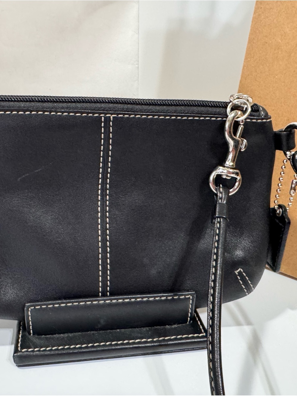 Coach Legacy Y2K Turnlock Leather Wristlet - Picture 2 of 9